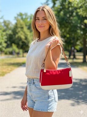 💎Vintage 2002 Coach Red
Hamptons Demi Bagette